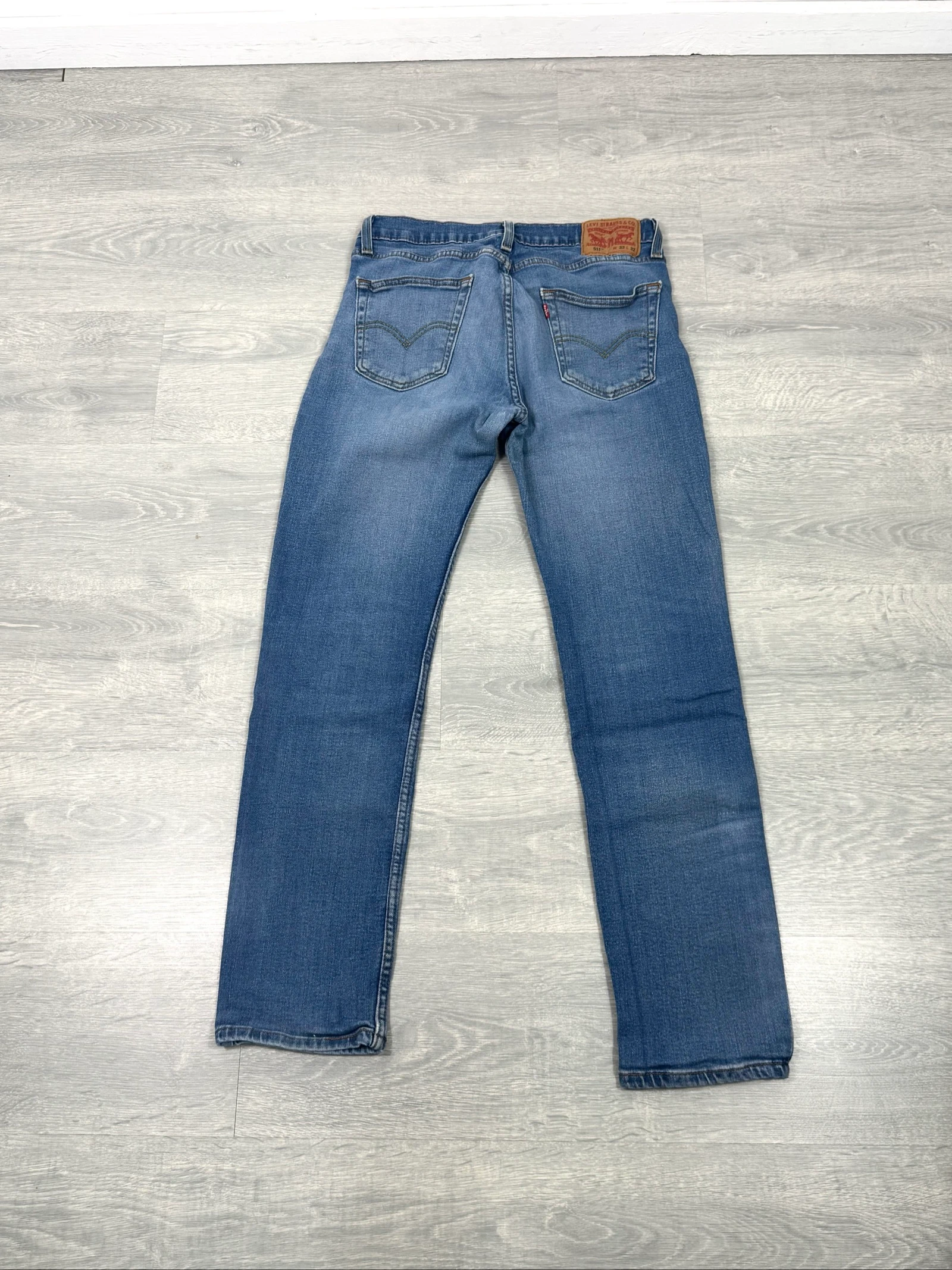Levi’s 511 Slim Jeans Heren W33 L32 Blauw Gewassen Stretch Denim Origineel Levi Strauss – photo 2